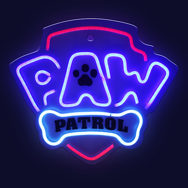 Paw Patrol LED Neon-skilt - Logo