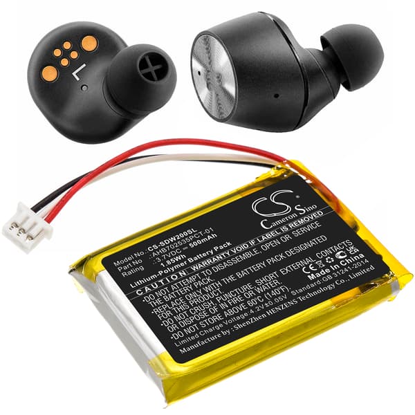 Akku Sennheiser Momentum True Wireless MTW-, M3IETW- ja muiden