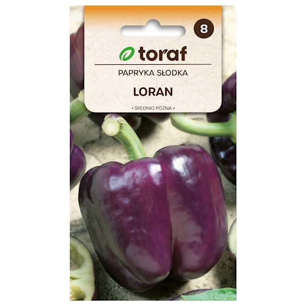 Loran paprikan siemenet - Purppuranpunainen ja maukas, neliön m
