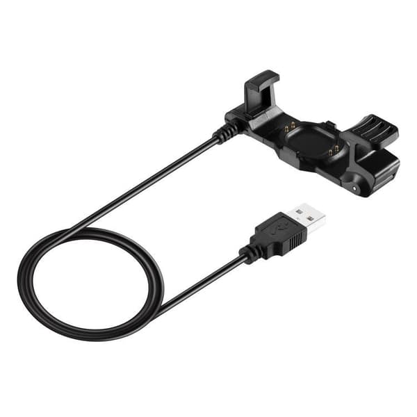 USB-oplader til Garmin Forerunner 225 – Svart / Uroplader / Mag