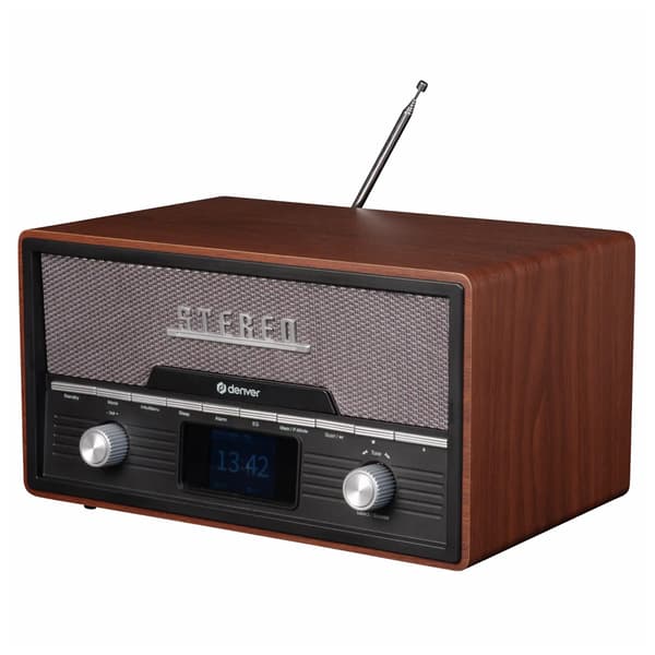 Denver MDA-525DW Retro Stereojärjestelmä – DAB+, Bluetooth, CD-