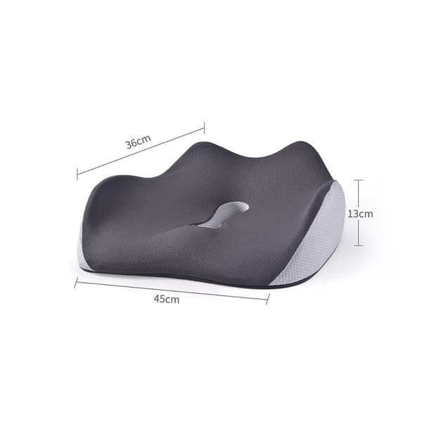 Sittkudde med Memory foam 45x36x13cm - Grå