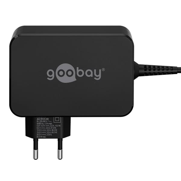 Goobay USB-C-oplader 90 W til bærbar pc – Power Delivery