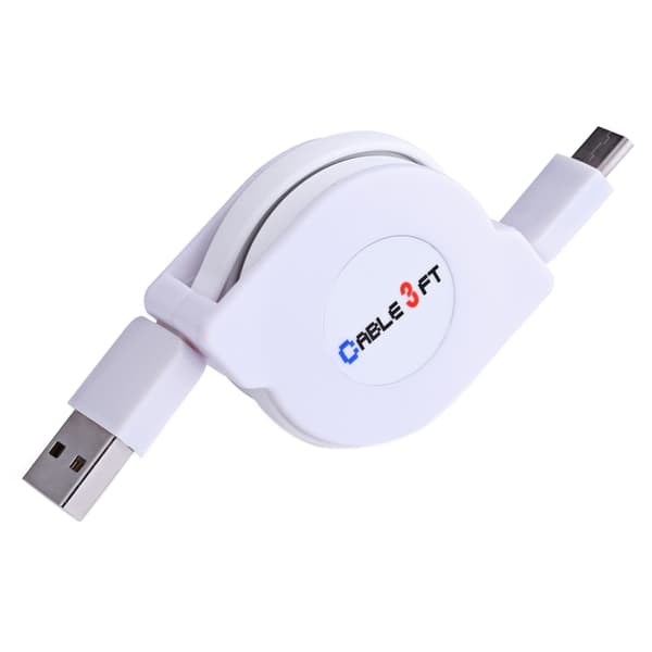 Takaisinvedettävä, mutkaton latauskaapeli USB-C - 1 metri