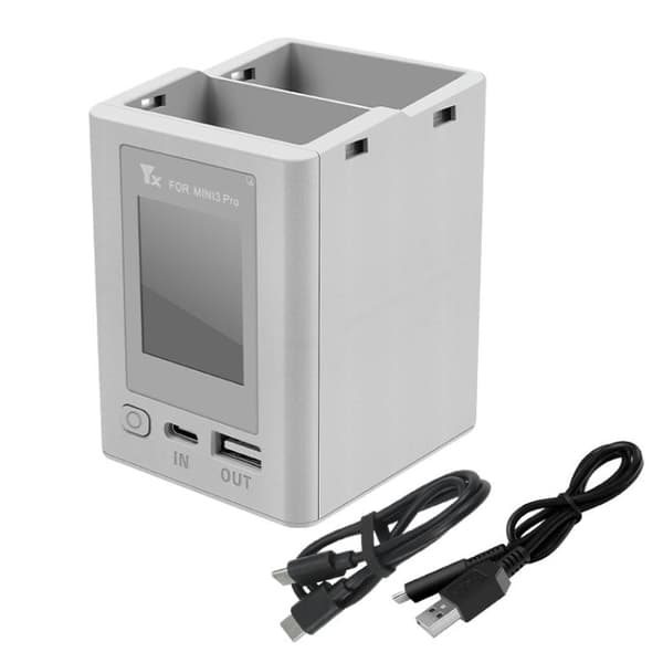 Batteriladdare för 2 batterier till DJI Mini 4 Pro / Mini 3 Pro