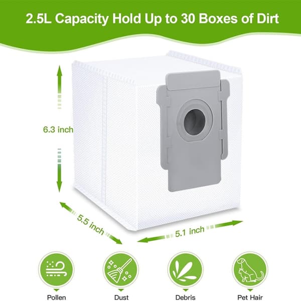 Dammsugarpåsar till iRobot Roomba i8 / S9 / S9+ - 5-pack