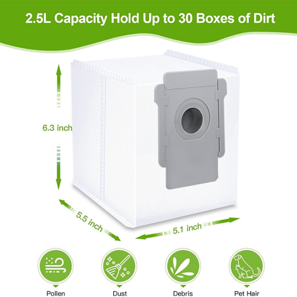 Pölynimuripussit iRobot Roomba i8 / S9 / S9+ - 5-pack - 5 kpl