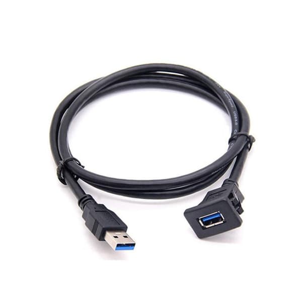 USB USB 3.0 forlængerkabel 1 m – firkantet snap-on til instrume