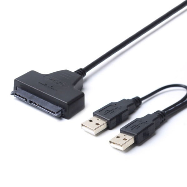 Dual USB 2.0  SATA kiintolevyyn 2.5" SATA HDD / SSD adapteriin