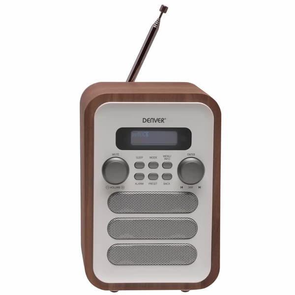 Denver DAB-48WHITE DAB/FM-radio – Bluetooth, 40 kanavaa, DOT Ma