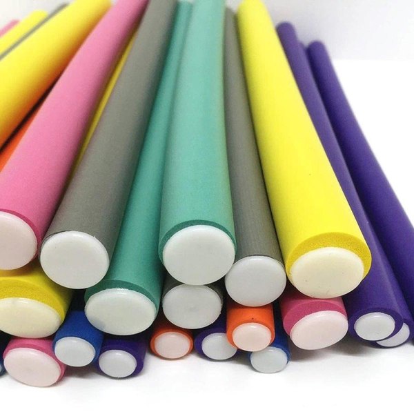 Taivutettavat hiuskierukat luonnonkiharoille - Bulk Pack 42kpl