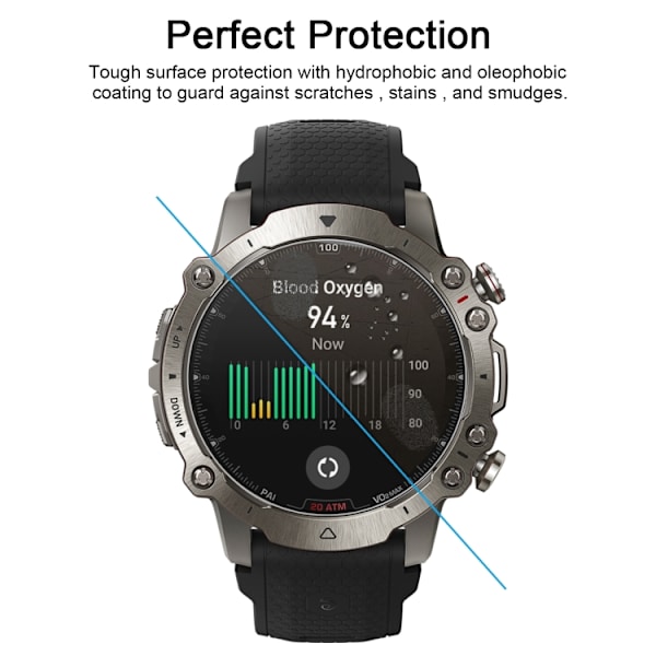 Skärmskydd i härdat glas till Amazfit Falcon