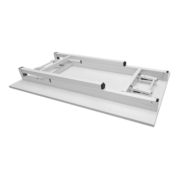 Hopfällbart bord 100×60×75 cm / fällbart skrivbord med stålram