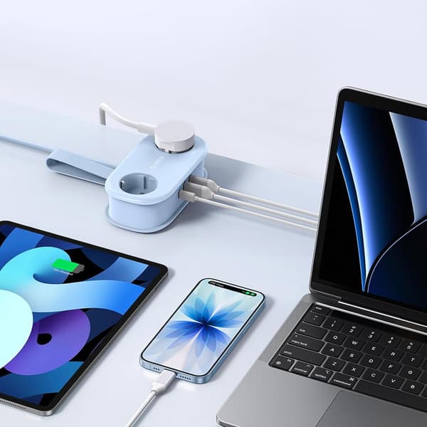 Orico AP3 20 W GaN 5-i-1-stikdåse 2x vekselstrøm + 2x USB-A + 1
