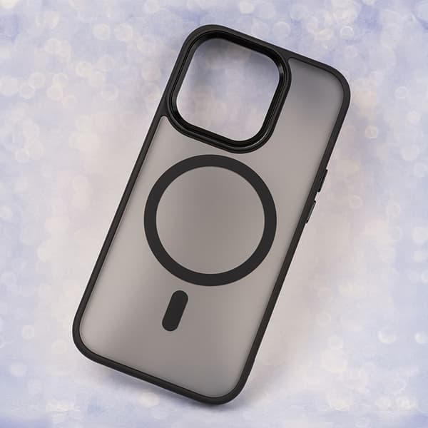 Frostet MagSafe-cover til iPhone 17 – Sort