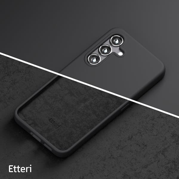 Etteri silikoneetui med mikrofiberforing til Samsung Galaxy S25
