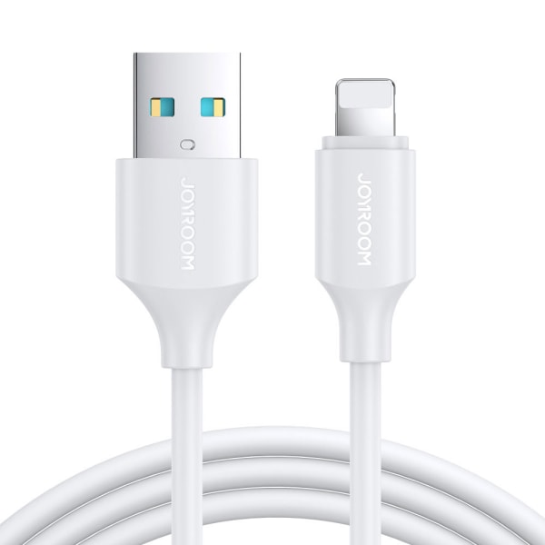 Joyroom USB-kaapeli, USB - Lightning 2.4A, 2m, Valkoinen