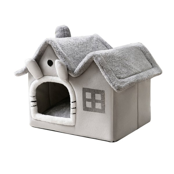 Hus med kattbädd /hundbädd