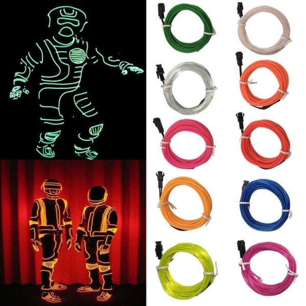 Paristokäyttöinen Led-lanka Neon Loop 3 metriä - Cerise