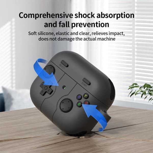Silikonfodral i spelkontroll-design till AirPods 3 – Rosa