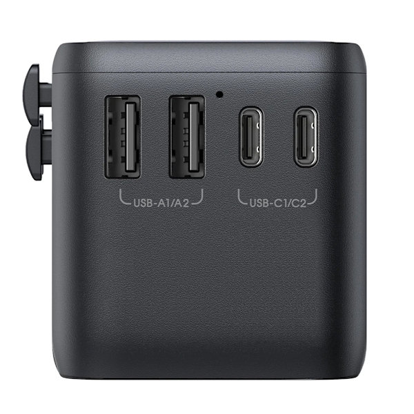 Joyroom Reseadapter 65W med EU / US / JP / AU / UK / CN - Svart