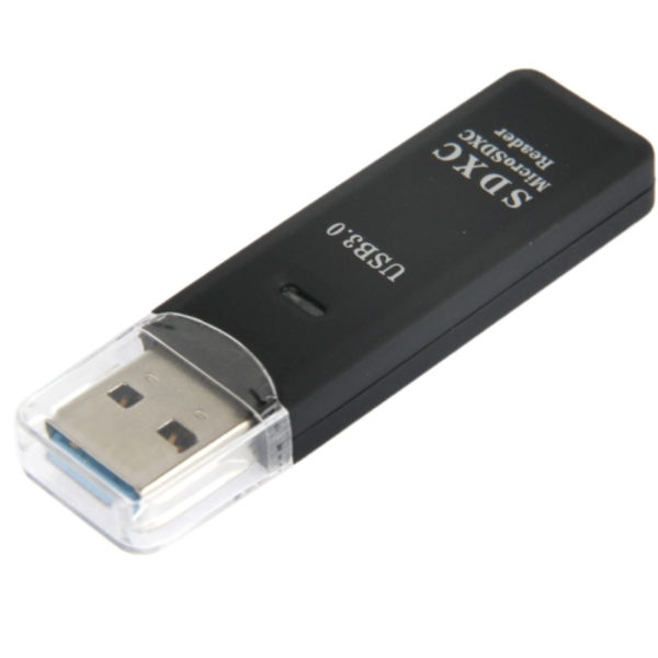 USB 3.0 kortläsare för Micro-SD och SD(HC) med hög dataöverföri