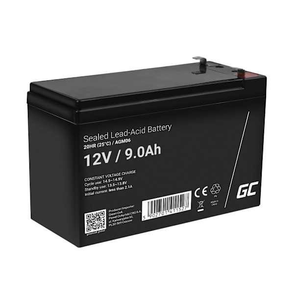 Green Cell AGM Akku 12V 9Ah