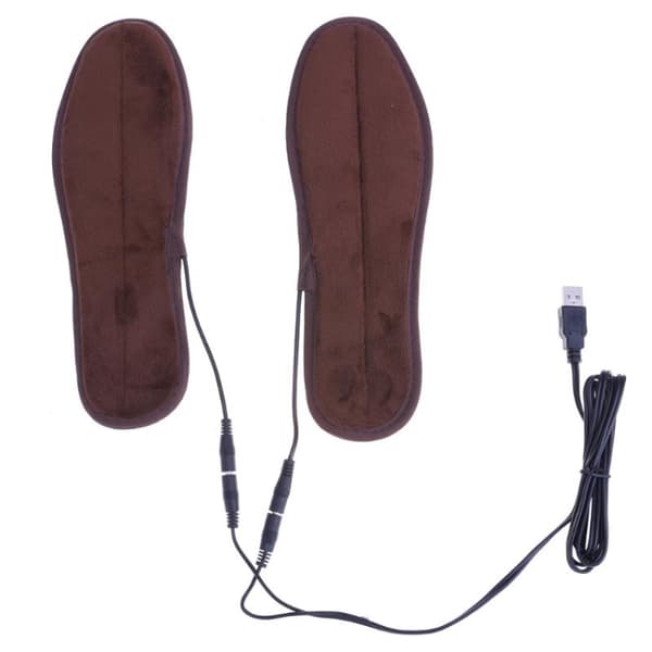 Lämmittävät pohjalliset USB-liitännällä ja superpehmeällä samet