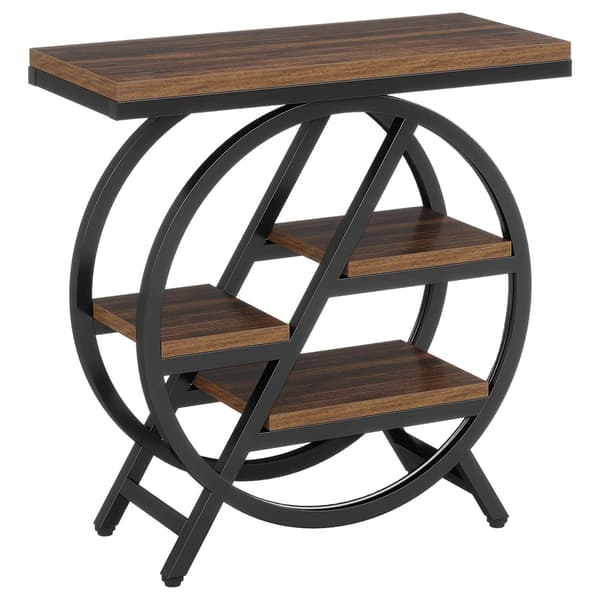 Smalt sidebord 65×30×66,5 cm / aflastningsbord med 4 niveauer /
