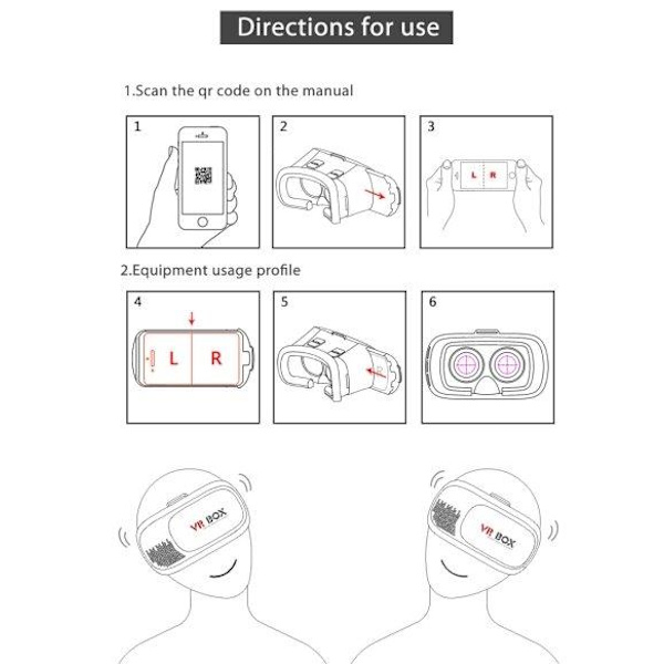 VR BOX 2.0 3D-lasit Bluetoothilla ja kaukosäätimellä - 3,5-6" n