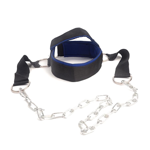 Gym Head Harness – justerbar nacktränare med stålkedja och vadd