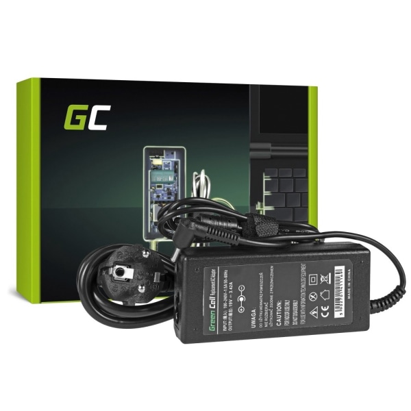 Green Cell lader / AC Adapter til Asus 65W / 19V 3.42A / 4.0-1.