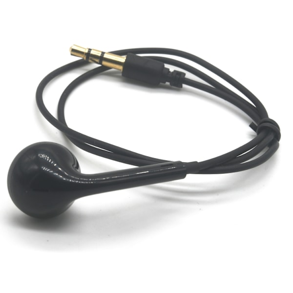 Mono Headset med Mic & 3,5mm Sort