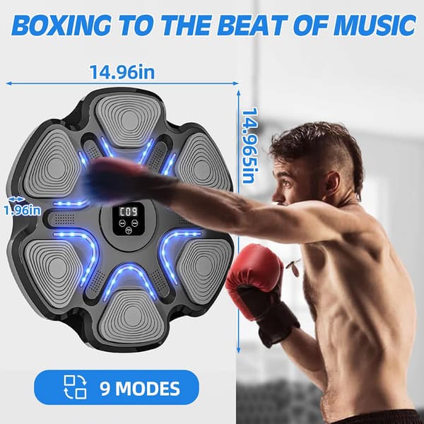 Interaktiv boxningsmaskin med Bluetooth och slagregistrering