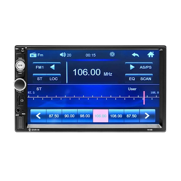 Podofo multimedieenhed med 7" touchscreen til bilen
