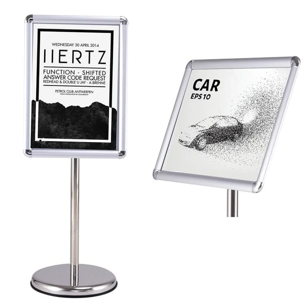Informationsställ A3 med roterbar ram och justerbar höjd