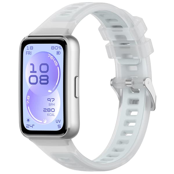 Silikonearmbånd til Huawei Band 11 Pro – Hvid / Jelly-armbånd /