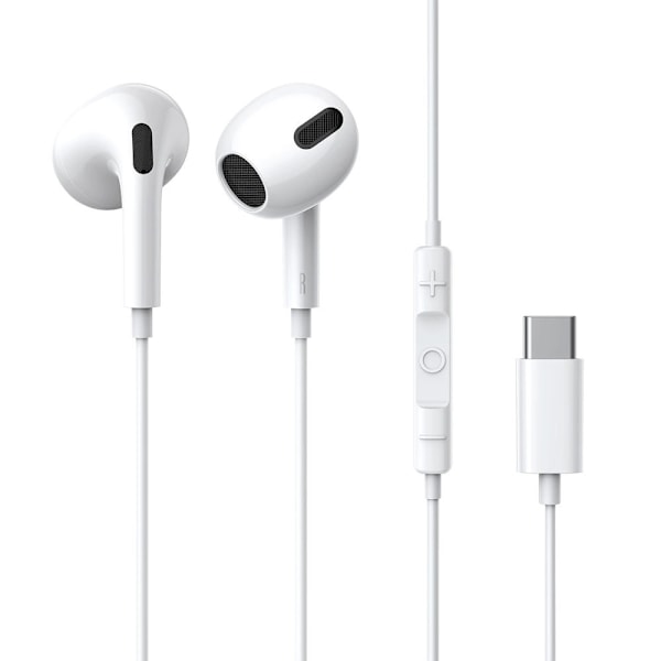 Baseus C17 In-Ear Earpods med USB-C-stik - Hvid