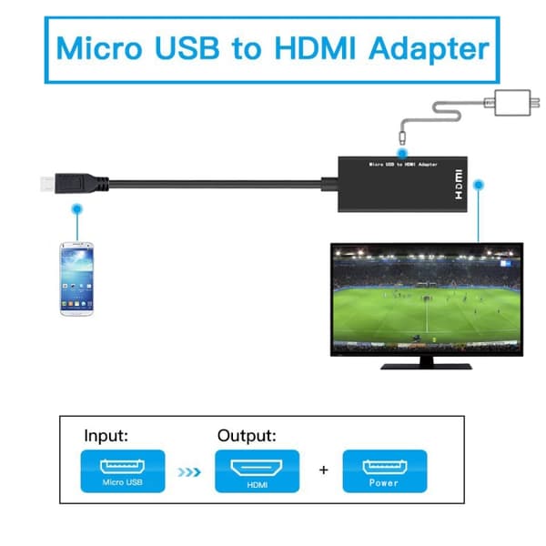 Micro USB til HDMI MHL-adapter - 1080p Full HD