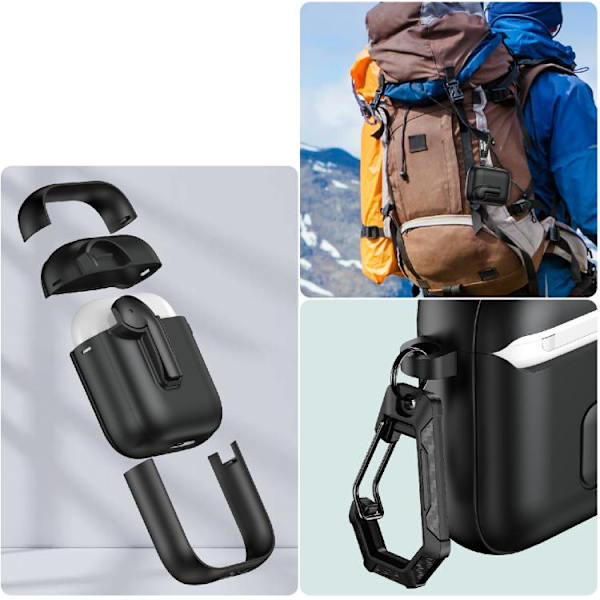 Cover til AirPods 2 - Sort