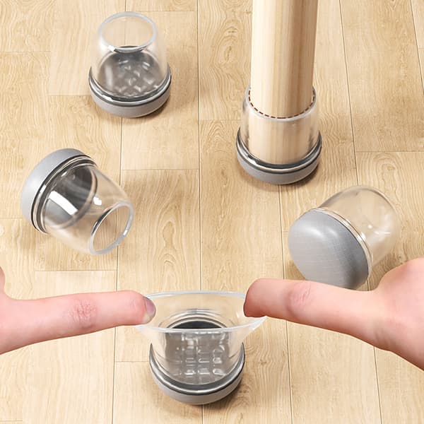 Runda möbeltassar/benöverdrag - 8-pack, storlek M (Ø19-25 mm) /