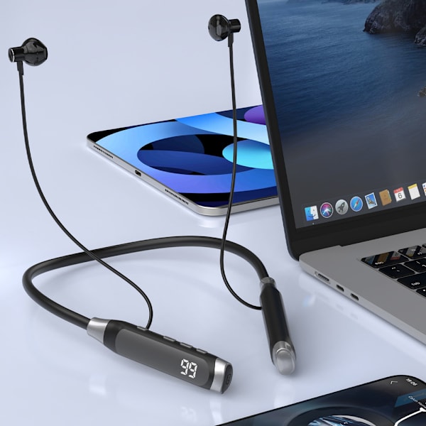 Dudao U5 Max Bluetooth-headset med nackrem - Svart