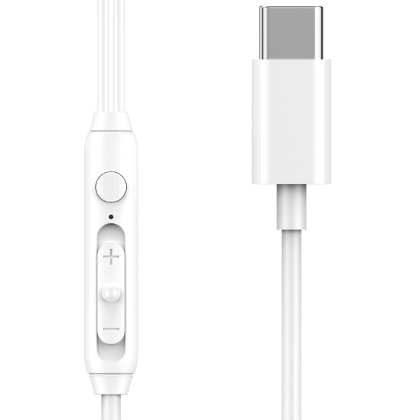 WIWU In-Ear Headset med USB-C-stik - Hvid