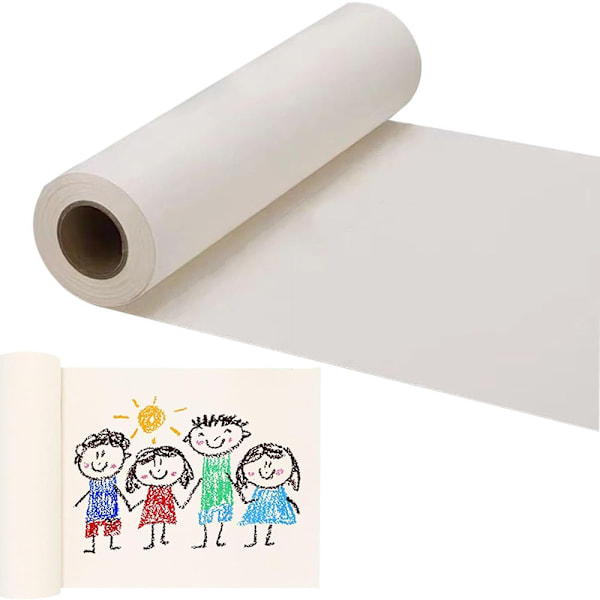 Rulle med ritpapper 76 cm x 25 m – Offwhite