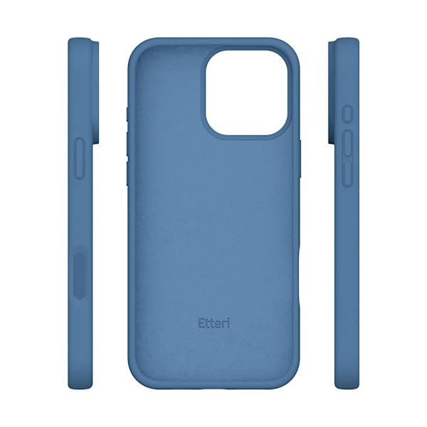 Etteri Silikonikuori iPhone 16 Pro Maxiin - Tummansininen - Tum