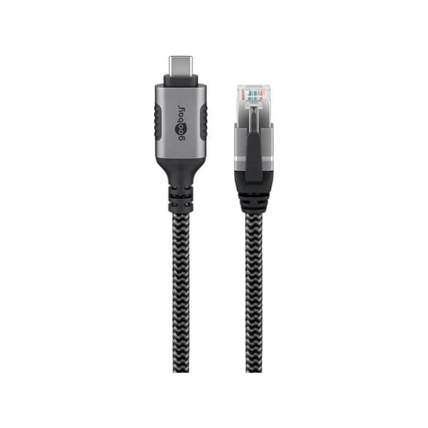 Goobay USB-C-RJ45 Ethernet-kaapeli 2 m - 1 Gbit/s