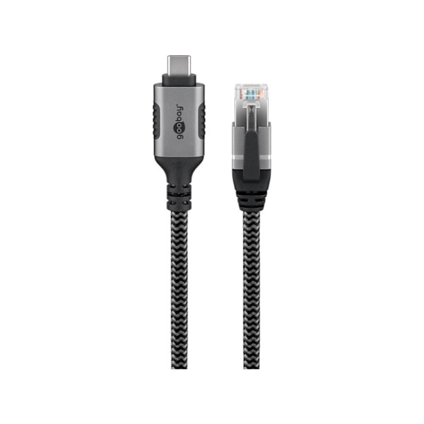 Goobay USB-C til RJ45 Ethernet-kabel 2 m – 1 Gbit/s