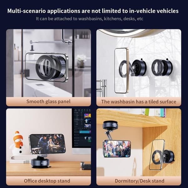 Magnetisk mobilhållare 360 med sugpropp