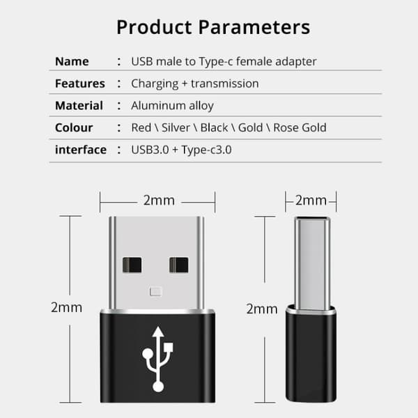 Adapter från USB 3.0 till USB-C