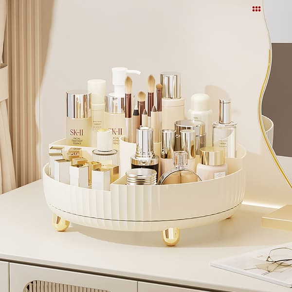 Make-up stativ med flere rum - Hvid